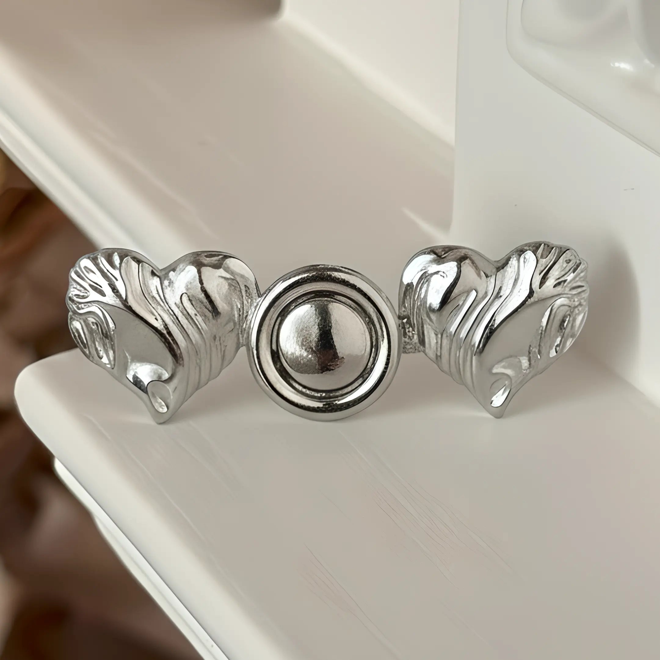 Wing | Butterfly | Heart Waist Knot Pins (Silver Set of 3)