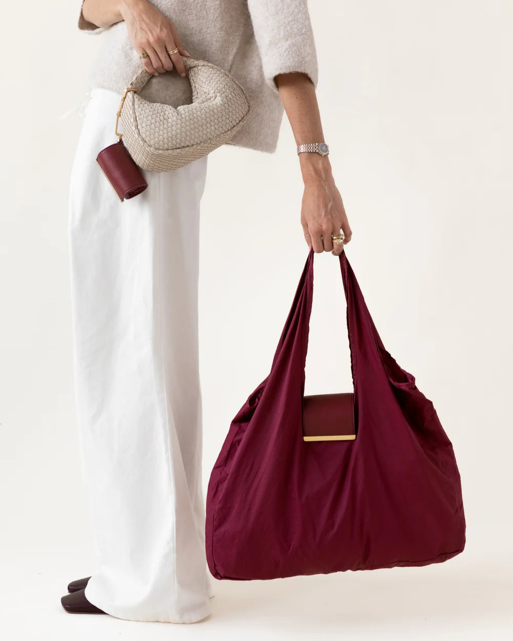 Mokanda - Keychain Tote - Burgundy