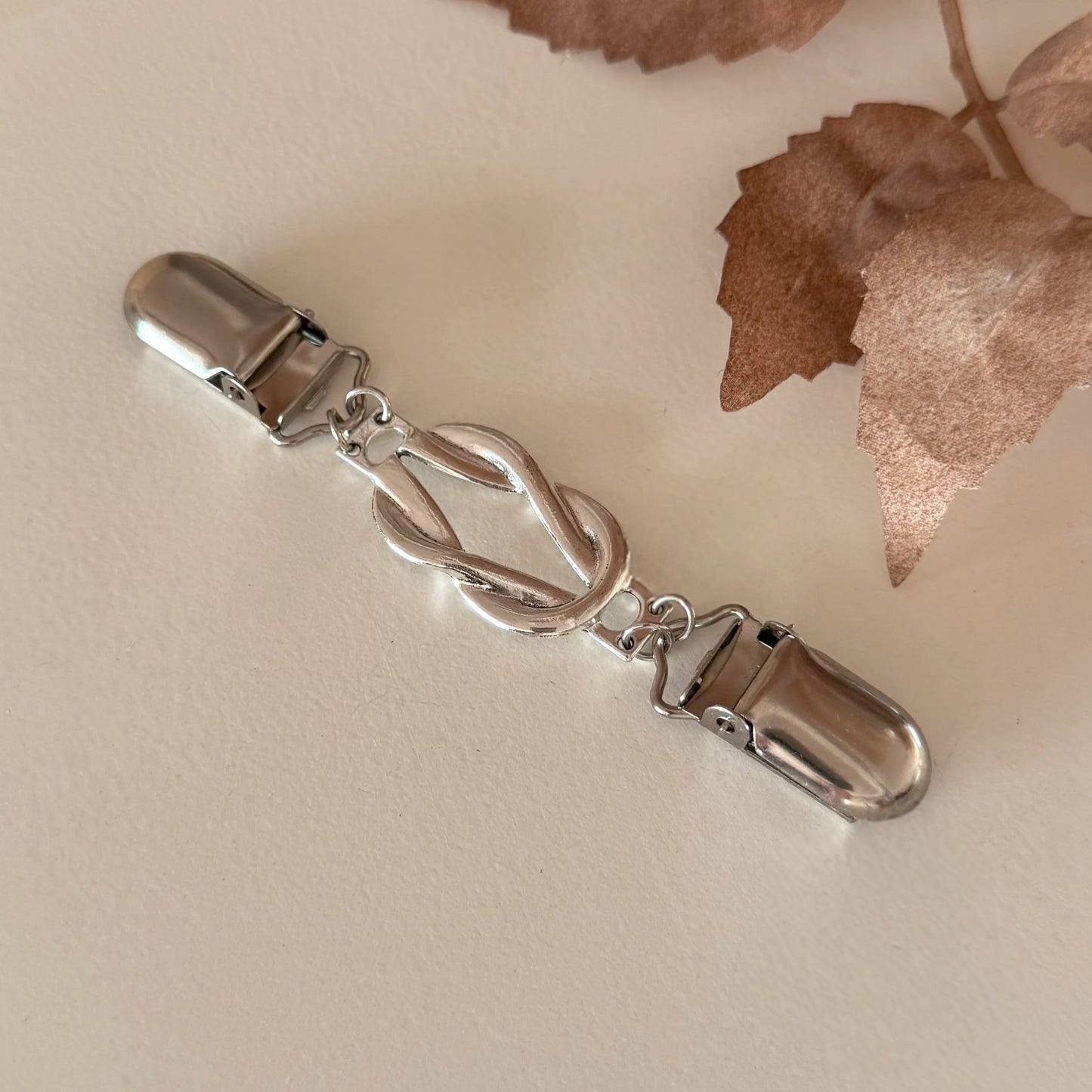Infinity | Cardigan Sweater | Flower Cinch Clips (Silver Set of 3)