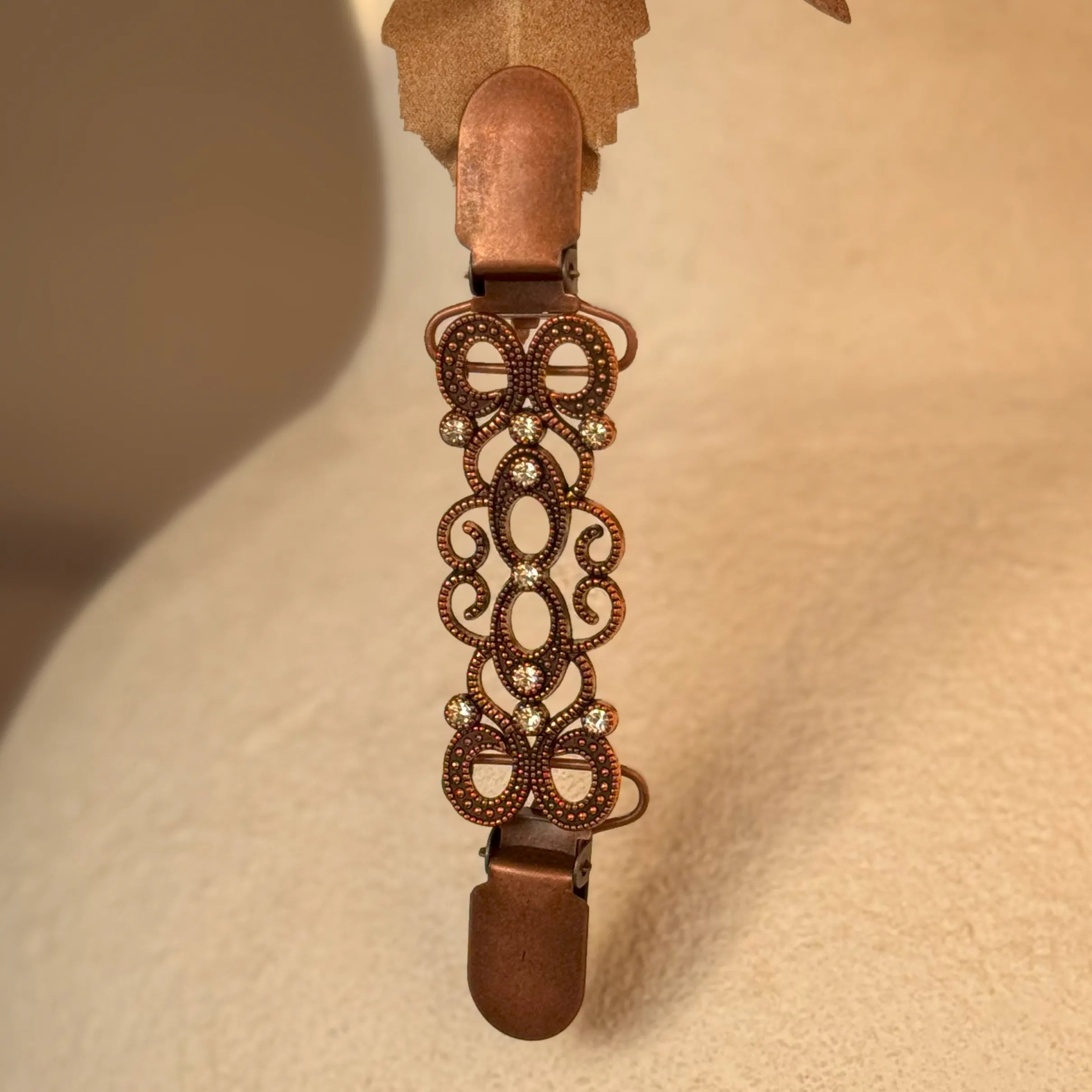 Cardigan Sweater Cinch Clips Bronze