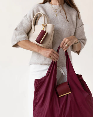 Mokanda - Keychain Tote - Burgundy