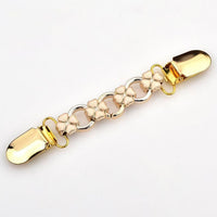 Chain Gold Leaf Cardigan Cinch Clips
