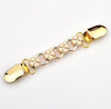 Chain Gold Leaf Cardigan Cinch Clips