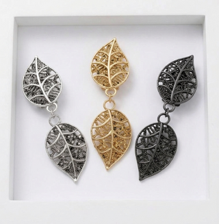Filigree Leaf Brooch (Set of 3)