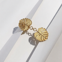 Tropical Canopy Shawl Brooch - Gold