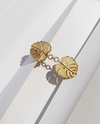 Tropical Canopy Shawl Brooch - Gold