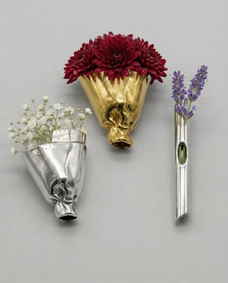 Mokanda Trio Mini-Vase Brooch Set