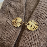 Tropical Canopy Shawl Brooch - Gold