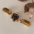 Flower Cinch Clips Gold
