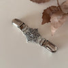 Fashionable Vintage Cardigan Sweater Cinch Clips (Silver)