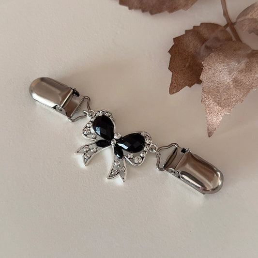 Cardigan Sweater Cinch Clips Silver