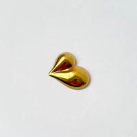 The Mokanda Golden Puff Heart Brooch