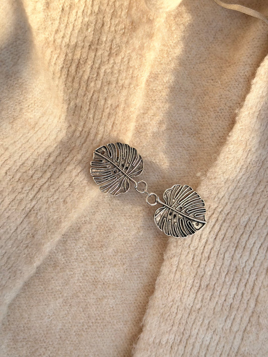 Tropical Canopy Shawl Brooch - Silver