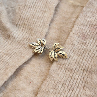 Maple Leaf Shawl Brooch - Silver