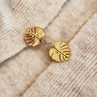 Tropical Canopy Shawl Brooch - Gold
