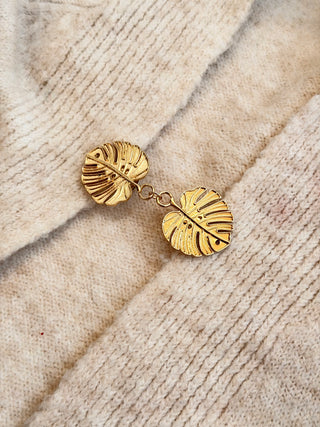 Tropical Canopy Shawl Brooch - Gold