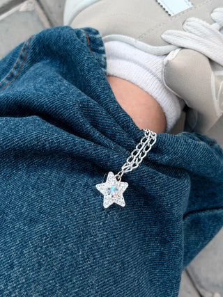 Star Double-Chain Styling Holders – Silver Pair (2 Pieces)