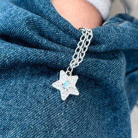 Star Double-Chain Sleeve Holders – Silver Pair (2 Pieces)