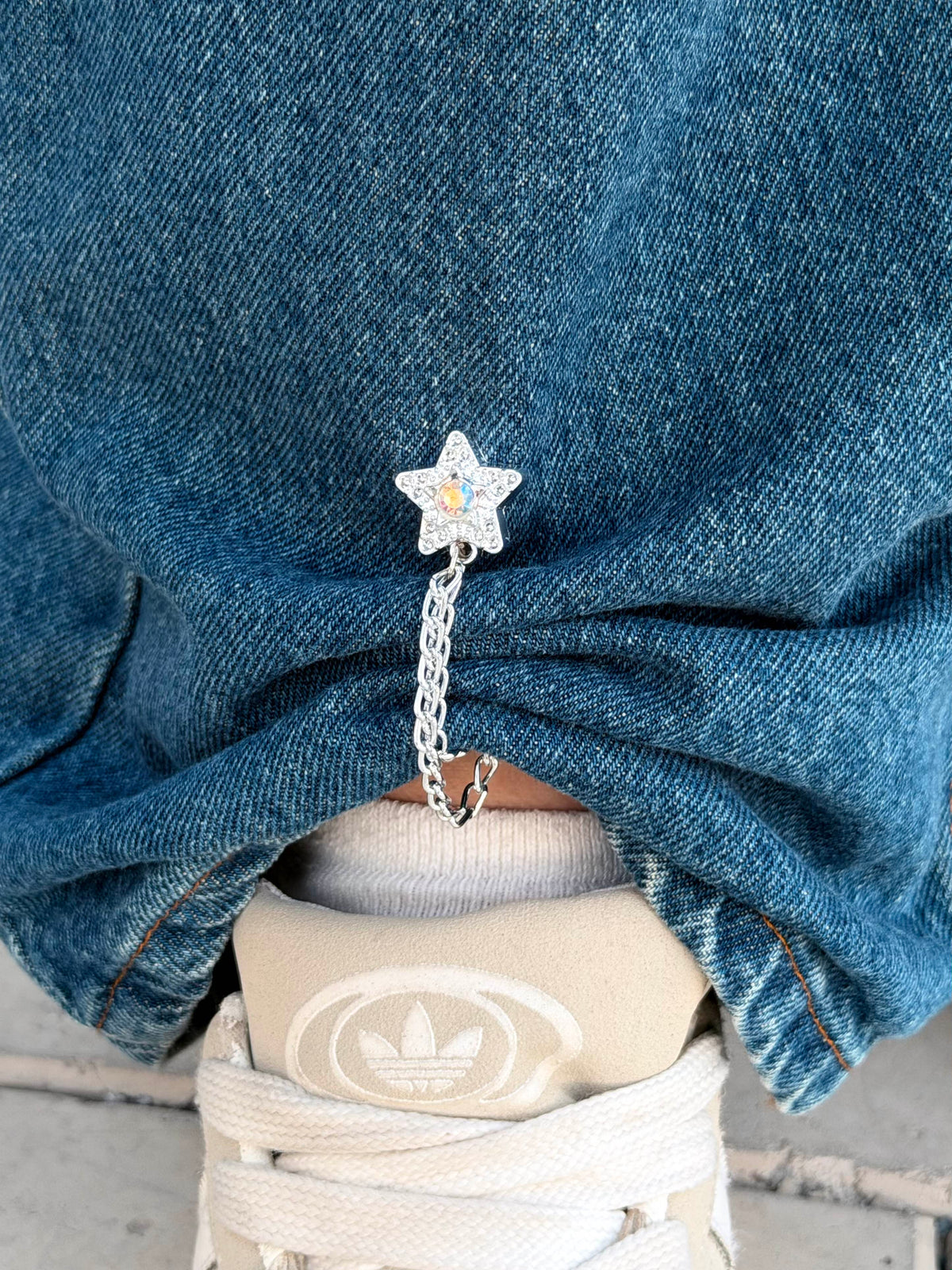 Star Double-Chain Styling Holders – Silver Pair (2 Pieces)