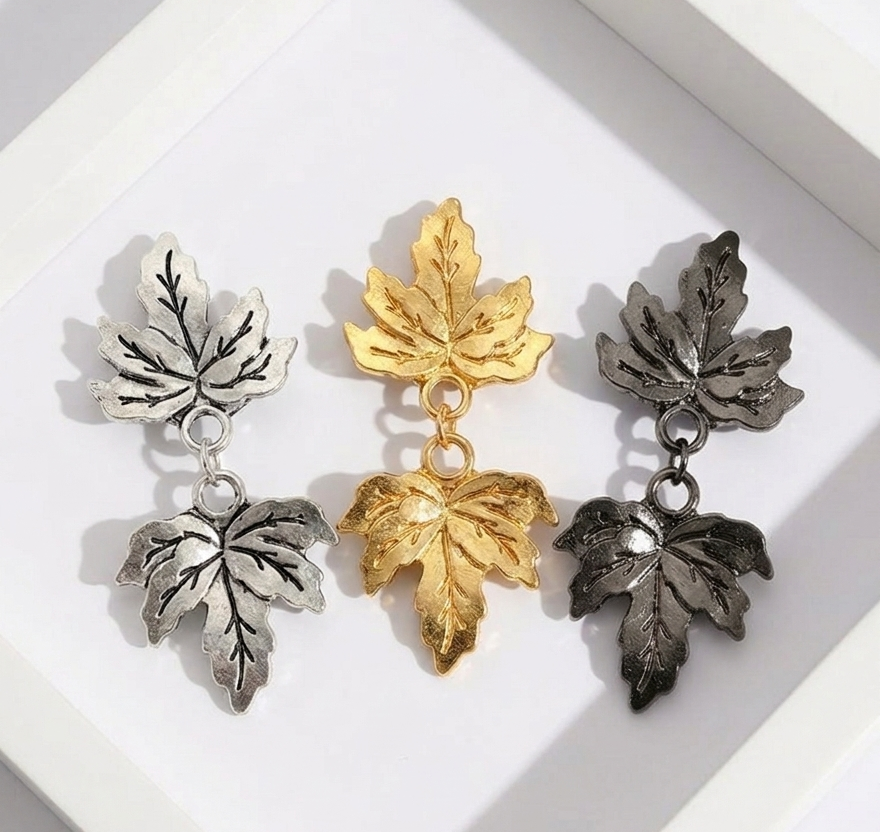 Maple Shawl Brooch (Set of 3)