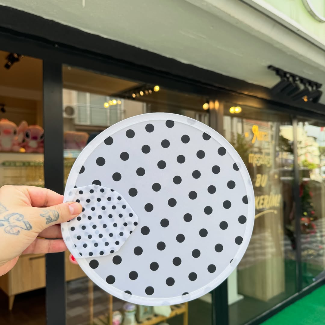 Foldable Nylon Hand Fan & Flying Disc