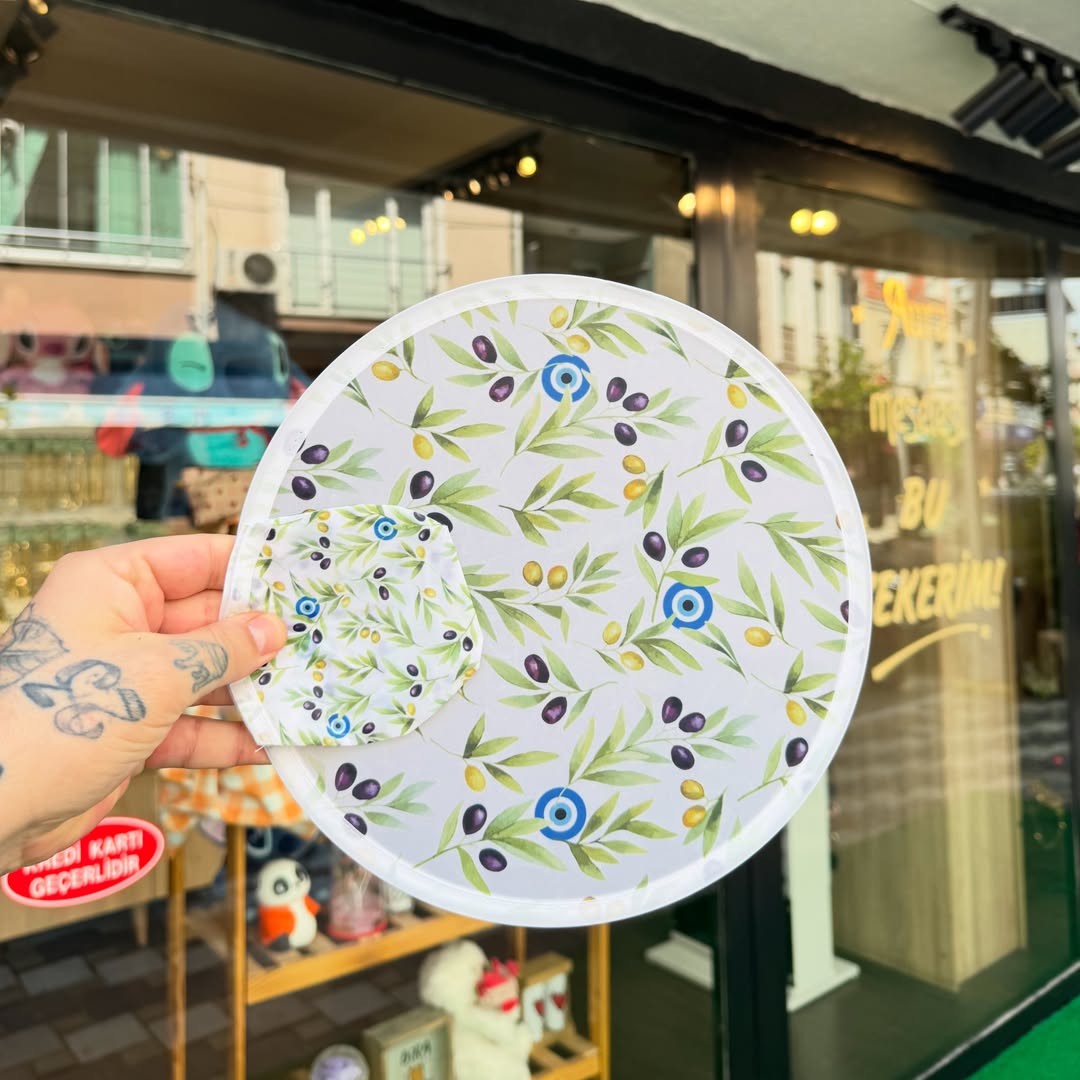 Foldable Nylon Hand Fan & Flying Disc