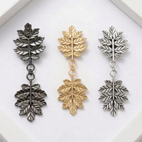 Twin Oak Leaf Brooch (Set of 3)