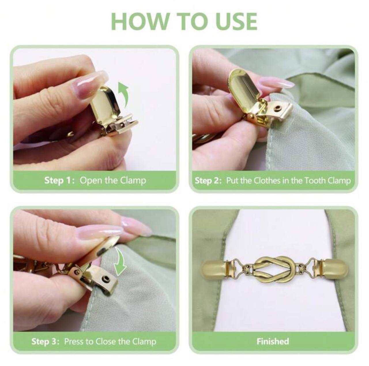 Infinity Cinch Clips Silver