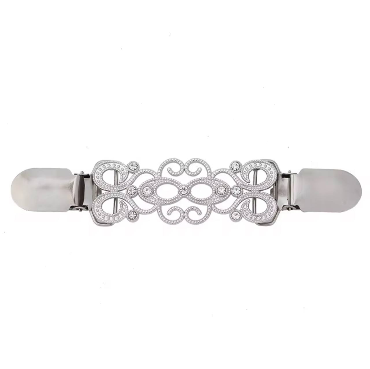 Cardigan Sweater Cinch Clips Silver