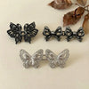 ButterFly (Silver + Black) | Black Bow Waist Knot Pins (Set of 3)