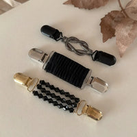 Black Cinch Clips (Set of 3)