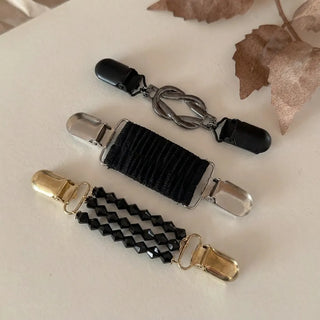 Black Cinch Clips (Set of 3)