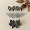 Silver Wing | Black Butterfly | Black Bow Waist Knot Pins (Set of 3)