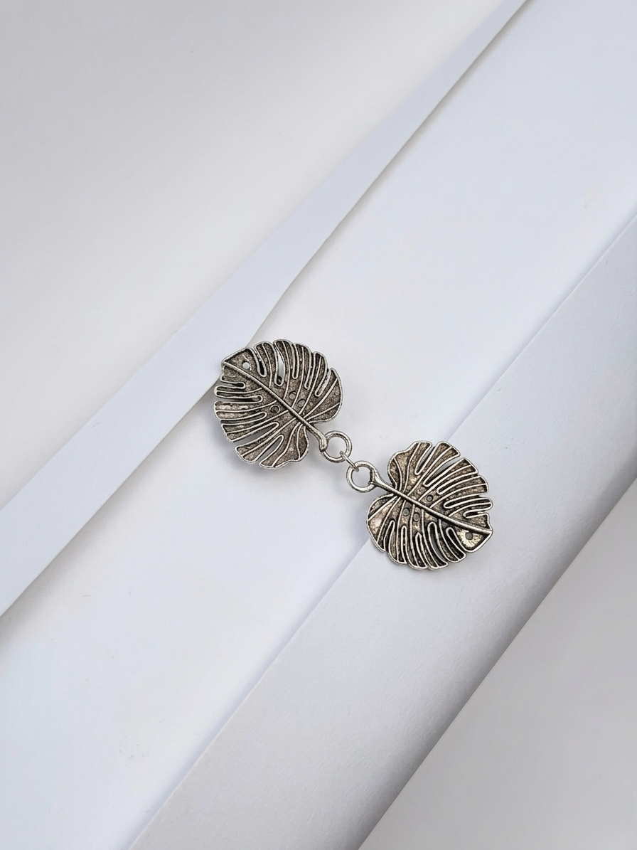 Tropical Canopy Shawl Brooch - Silver